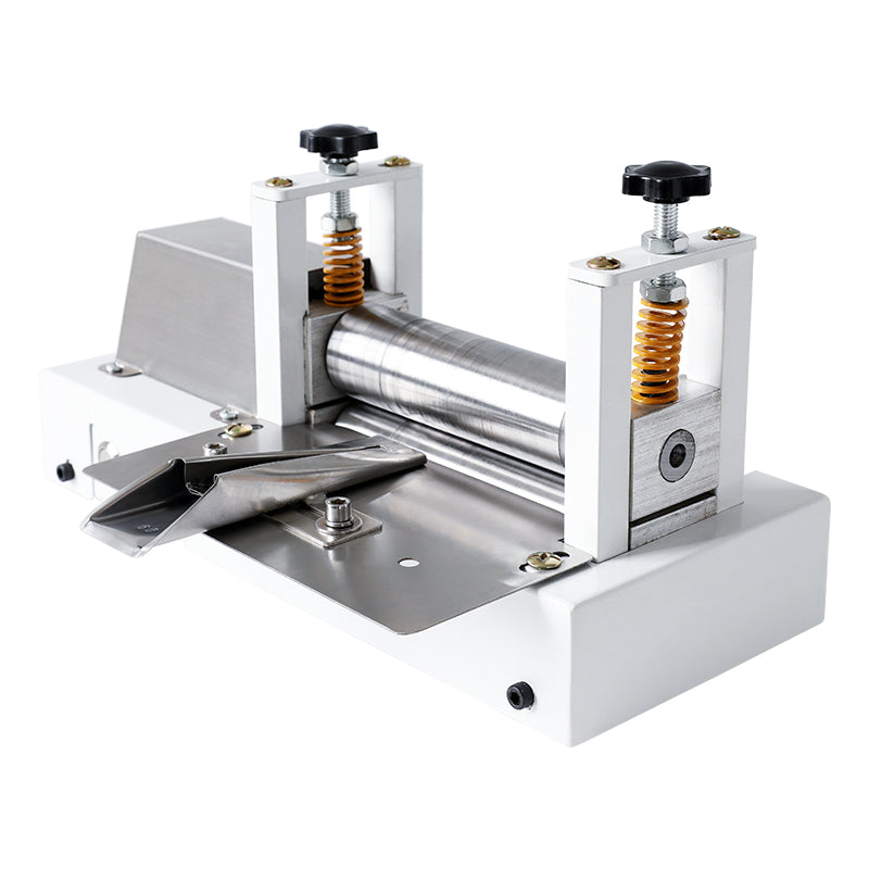 ZONESUN Manual Leather Belt Rolling Machine Shoulder Strap Leather Laminating Folding Machine ZS-LSF2