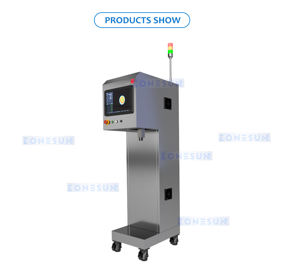 ZONESUN ZS-FKC15 Infrared Aluminum Foil Seal Inspection Machine for Food and Pharmaceutical Bottles