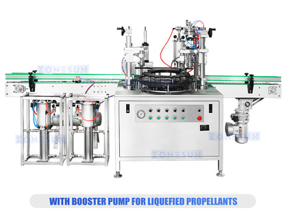 ZONESUN ZS-QW1600 Aerosol Filling Machine Spray Can Sealer