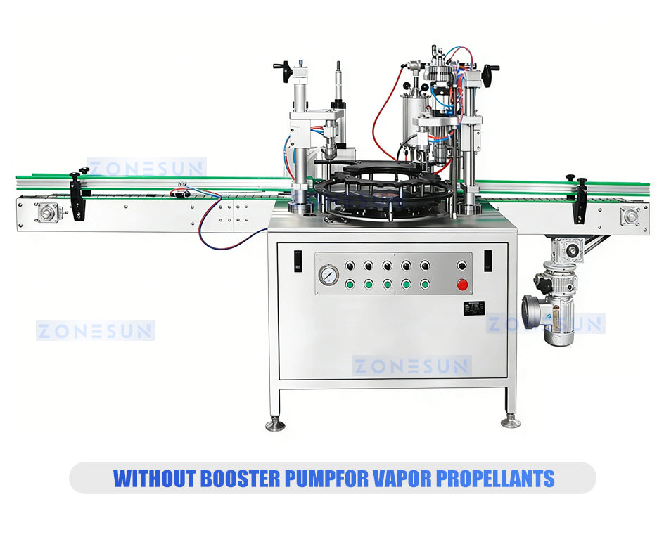 ZONESUN ZS-QW1600 Aerosol Filling Machine Spray Can Sealer