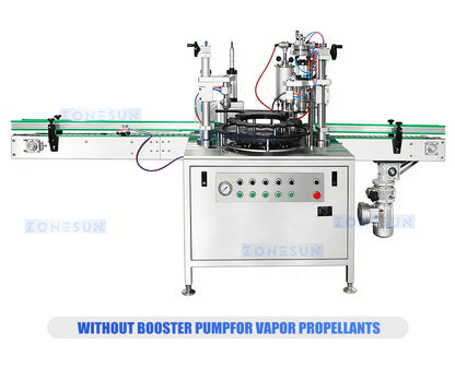 ZONESUN ZS-QW1600 Aerosol Filling Machine Spray Can Sealer