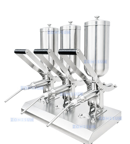 ZONESUN ZS-CZI4 Manual Cake Depositor Pastry Injector for Donuts, Churros, Cakes, Bread Paste