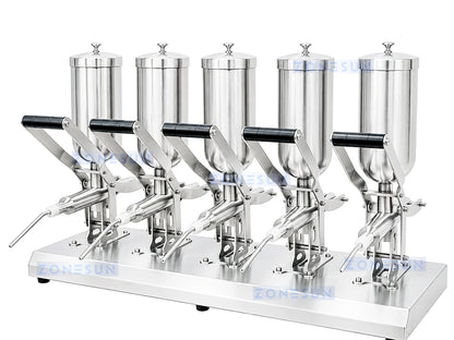 ZONESUN ZS-CZI4 Manual Cake Depositor Pastry Injector for Donuts, Churros, Cakes, Bread Paste