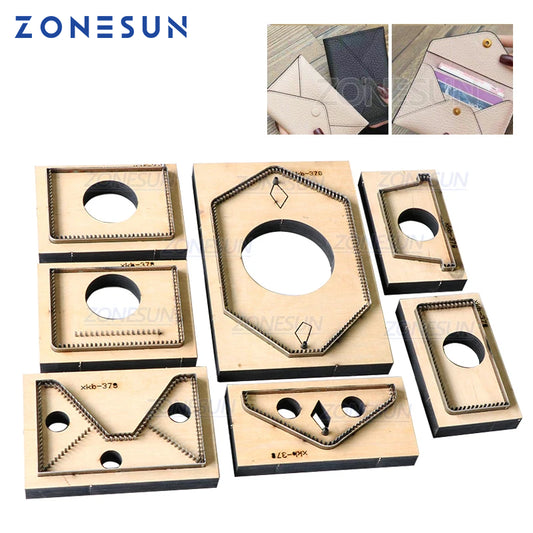 ZONESUN Credit Card Holder Women Wallet Custom Leather Cutting Die Handicraft Punching Tool Mold DIY Paper Wallet Die Cuts
