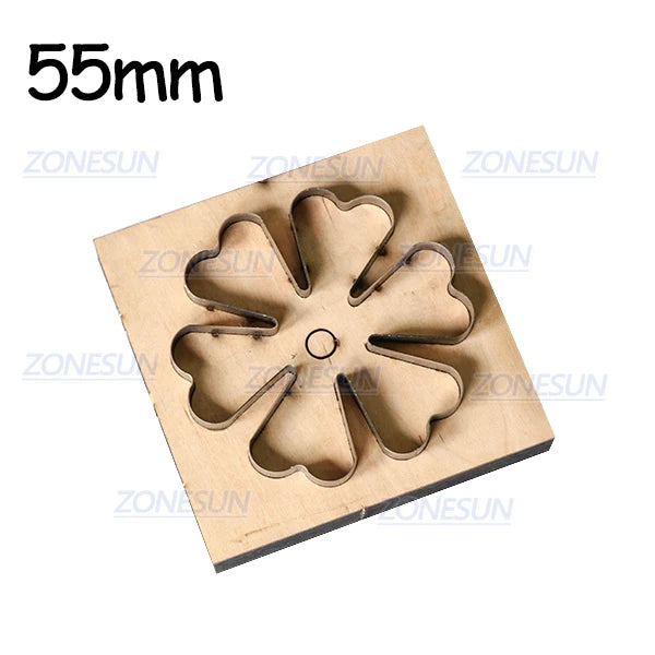 ZONESUN Flower Leather Cutting Die DIY Cut Out Leather Decoration Wood Template Punching Die Cuts Steel Rule Die