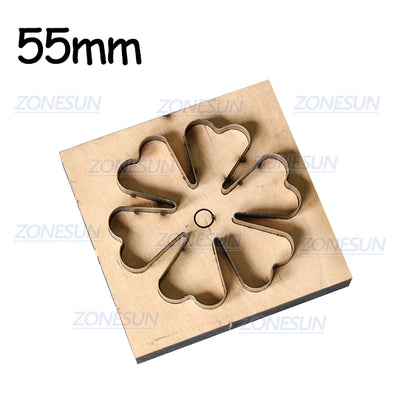 ZONESUN Flower Leather Cutting Die DIY Cut Out Leather Decoration Wood Template Punching Die Cuts Steel Rule Die
