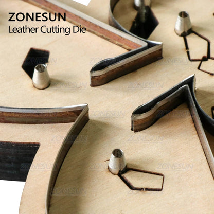 ZONESUN Custom Horse Leather Key Chain Die Cuts For Handmade Key Ring DIY  Hang Decoration Cutting Clicker Die Steel Rule Die