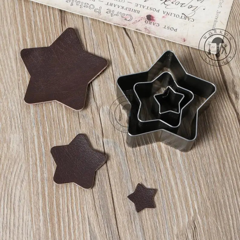 ZONESUN star shape earring leather paper cutting punching click steel rule die press tool cutter handmake handcraft diy