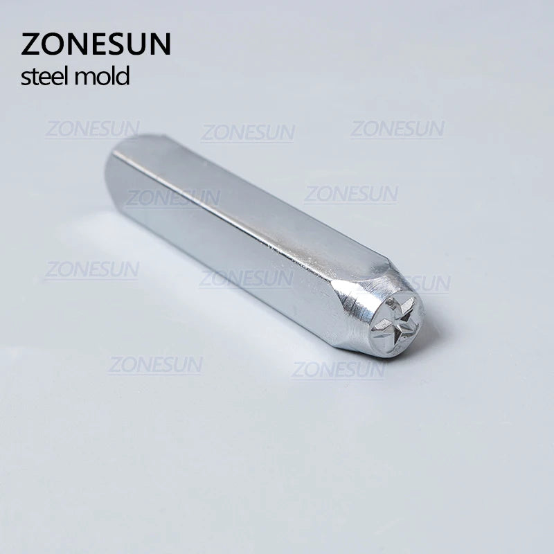 ZONESUN Star Jewelry Metal  Alphabet LOGO Steel Mold Metal Stamping Tools For Jewelry Gold Ring Bracelet Necklace