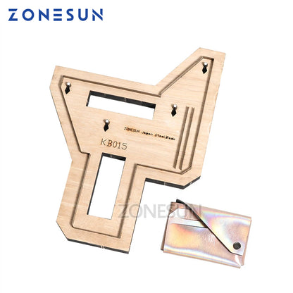 ZONESUN Credit Card holder coin purse Customized leather cutting die handicraft tool punch cutter mold DIY paper wallet cut die