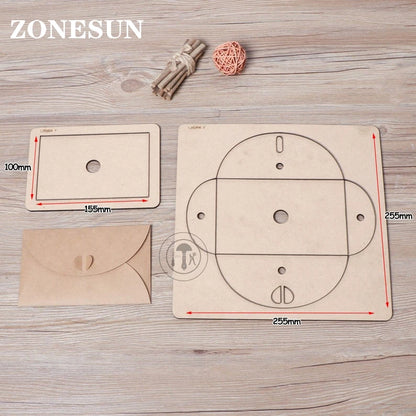 ZONESUN  envelope customized leather paper cutting die steel rule die handicraft tool punch cutter handicraft diy handmade