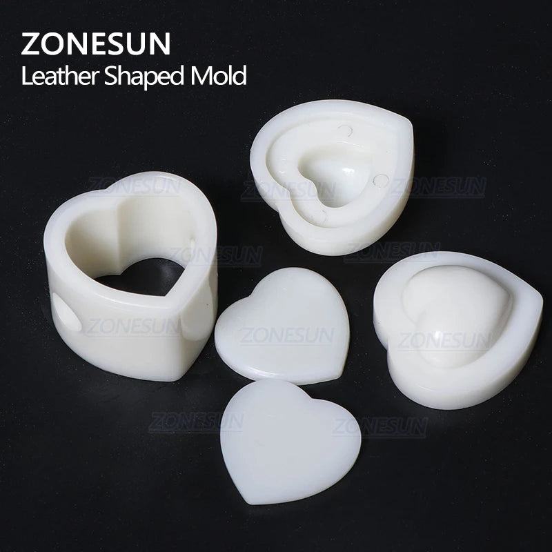 ZONESUN DIY Key Chain Leather Heart Shaped Mold Handcraft Tools Molding Leather Punching Die Cuts Leathercraft Tool Sets