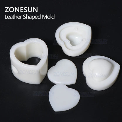 ZONESUN DIY Key Chain Leather Heart Shaped Mold Handcraft Tools Molding Leather Punching Die Cuts Leathercraft Tool Sets