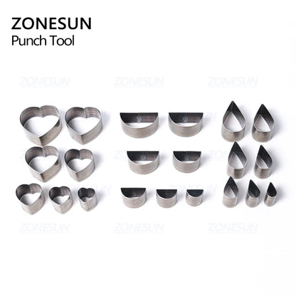 ZONESUN Half-Circle Drop Leather Cutting Die Clicker Steel Rule Die 20/25/30/50mm Punching Tool For Cutting Out Leather Earring