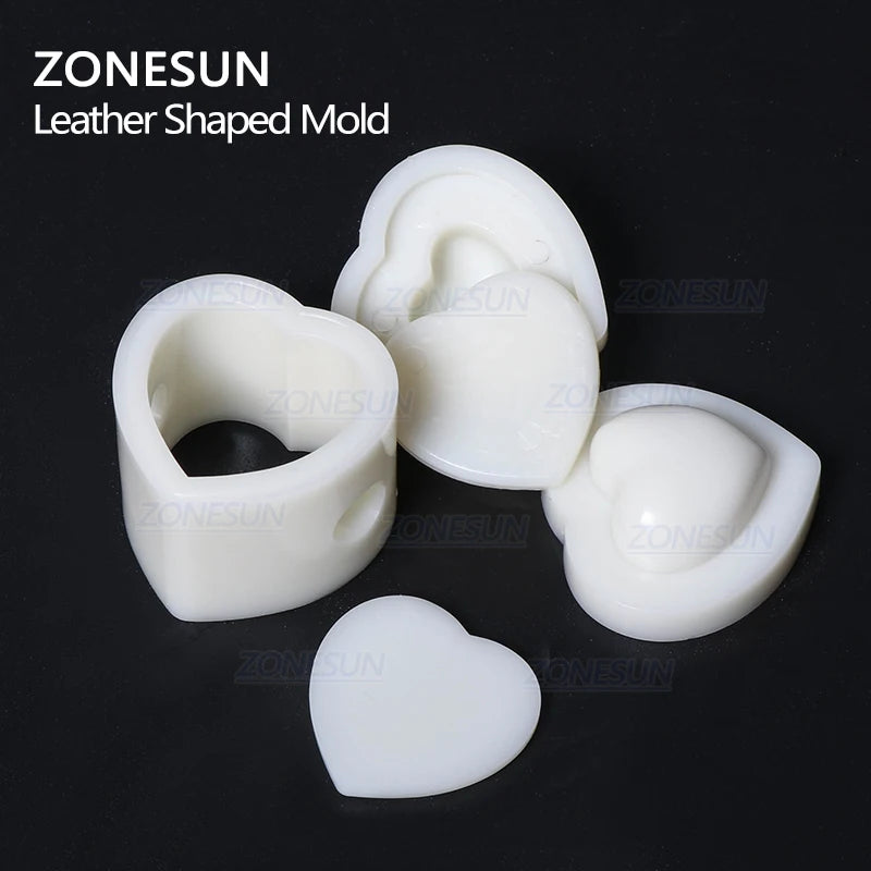 ZONESUN DIY Key Chain Leather Heart Shaped Mold Handcraft Tools Molding Leather Punching Die Cuts Leathercraft Tool Sets