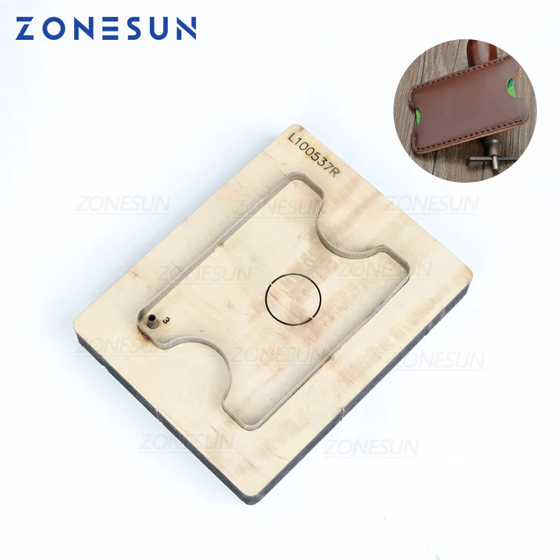 ZONESUN Wooden die-cutting clipboard craft knife die card bag wood blade 100x70mm leather cutting die craft tools
