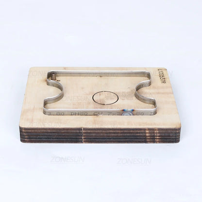 ZONESUN Wooden die-cutting clipboard craft knife die card bag wood blade 100x70mm leather cutting die craft tools