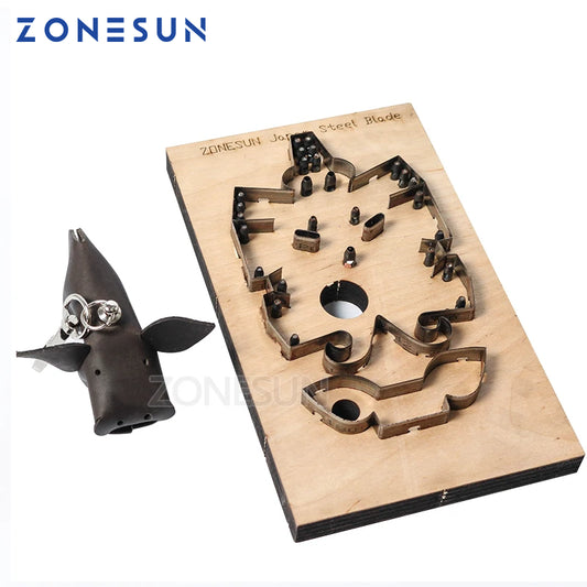 ZONESUN Japan Steel Blade Rule Die Clicker Dies Punch Tool Pig Cutting Mold Wood Templat  For Leather Die Cutting Machine