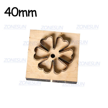 ZONESUN Flower Leather Cutting Die DIY Cut Out Leather Decoration Wood Template Punching Die Cuts Steel Rule Die