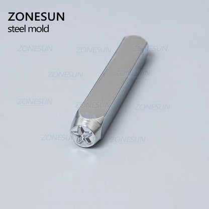 ZONESUN Star Jewelry Metal  Alphabet LOGO Steel Mold Metal Stamping Tools For Jewelry Gold Ring Bracelet Necklace