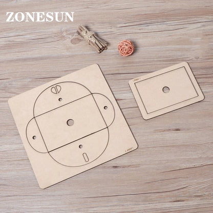 ZONESUN  envelope customized leather paper cutting die steel rule die handicraft tool punch cutter handicraft diy handmade