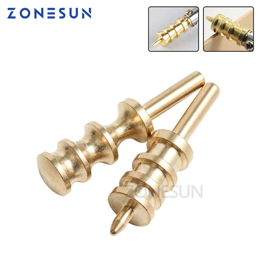 ZONESUN Leather Edge Tool Hot Process Brass Electric Iron Copper Head Burnisher Leathercraft Tool Sets Supplies Accessories
