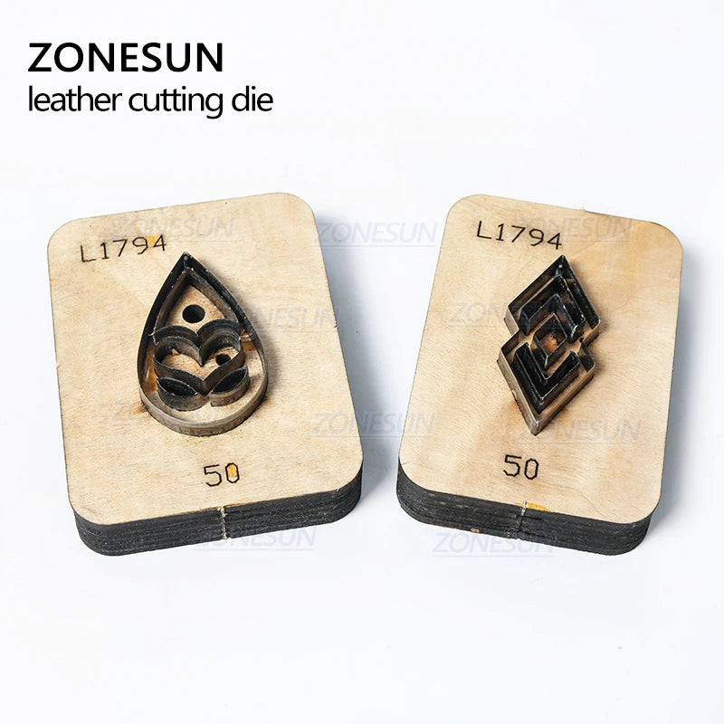 ZONESUN Leather Earring Cutting Die Steel Rule Clicker Die Leather Decoration Tool For Die Cutting Machine DIY Handicraft Cutter