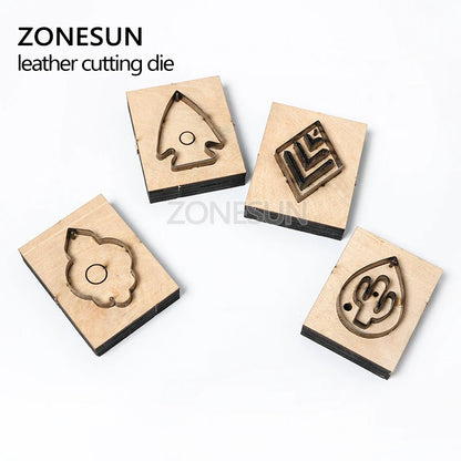 ZONESUN Fish DIY Cutter Leather Earring Cutting Die Cactus Leather Decoration Earring Template For Die Cutting Machine Clicker