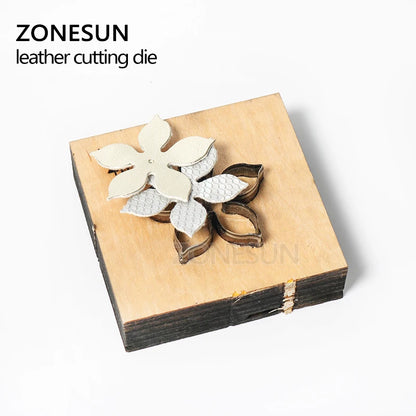 ZONESUN Flower Leather Cutting Die Papercraft Paper Art Leather Decoration Tool For Die Cutting Machine Diy Handicraft Cutter