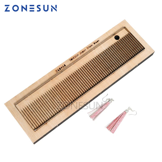 ZONESUN 260 Customized leather cutting die shape DIY craft supply tassels steel rule die cut classical Cellphone Strap earring