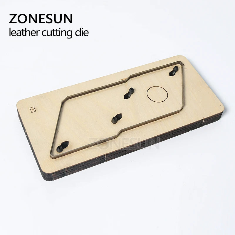 ZONESUN Customized Triangular Leather Coin Holder Change Purse Minimalist Wallet Cutting Mold Die Cutter Animal Japan Steel