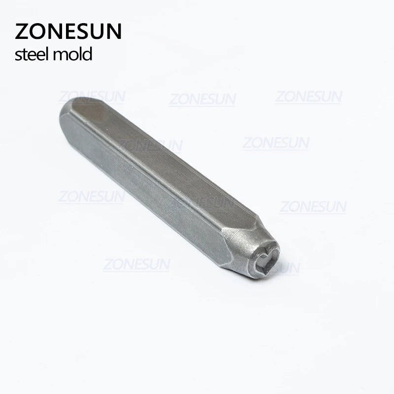 ZONESUN Heart Jewelry Stamping Metal Alphabet LOGO Steel Stamps Mold Marking Tool For Gold Ring Bracelet Necklace