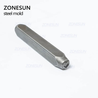ZONESUN Heart Jewelry Stamping Metal Alphabet LOGO Steel Stamps Mold Marking Tool For Gold Ring Bracelet Necklace