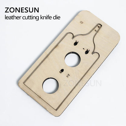 ZONESUN Customized leather cutting die handicraft tool coin purse punch PVC/EVA sheet cutter mold DIY paper laser knife die