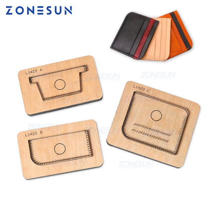 ZONESUN Credit Card holder coin purse Customized leather cutting die handicraft tool punch cutter mold DIY paper wallet cut die