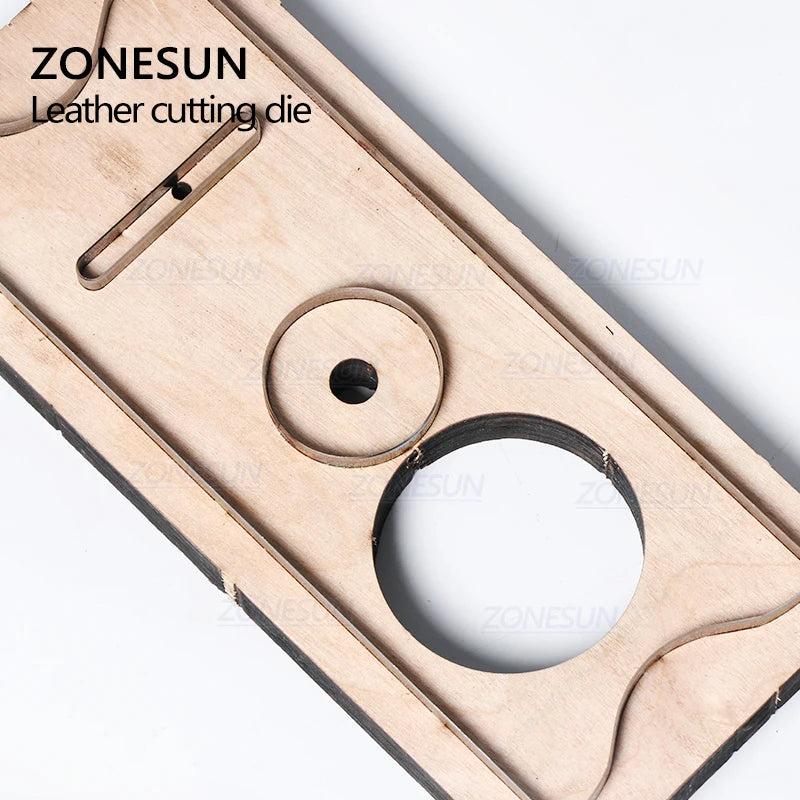 ZONESUN C2 Bank Credit Card Holder Custom Leather Cutting Die Handicraft Punching Tool DIY Paper Clicker Die Wooden Template