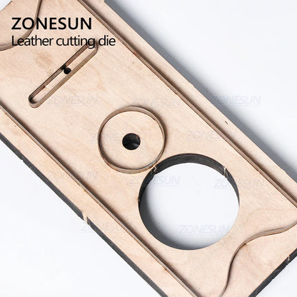 ZONESUN C2 Bank Credit Card Holder Custom Leather Cutting Die Handicraft Punching Tool DIY Paper Clicker Die Wooden Template