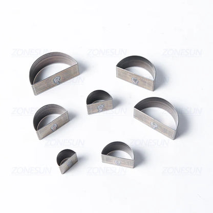 ZONESUN Half-Circle Drop Leather Cutting Die Clicker Steel Rule Die 20/25/30/50mm Punching Tool For Cutting Out Leather Earring