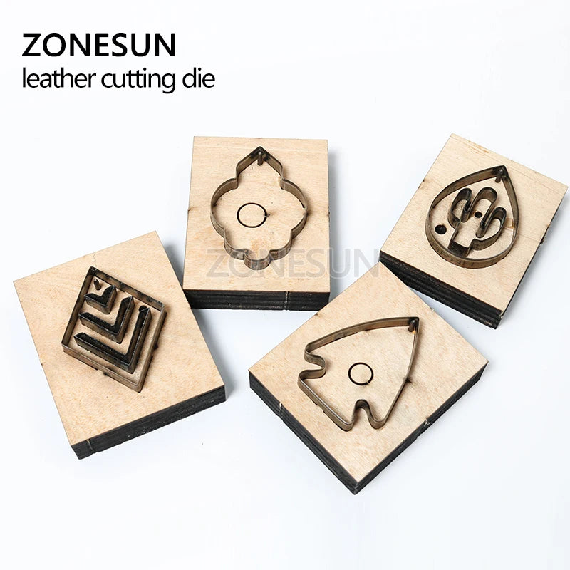 ZONESUN Fish DIY Cutter Leather Earring Cutting Die Cactus Leather Decoration Earring Template For Die Cutting Machine Clicker