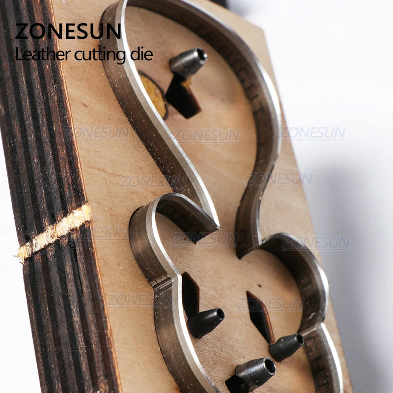 ZONESUN Bear Customized Leather Cutting Die Leather Diy Craft Wire Earphone Collector Wooden Template Punch Cut Steel Rule Die