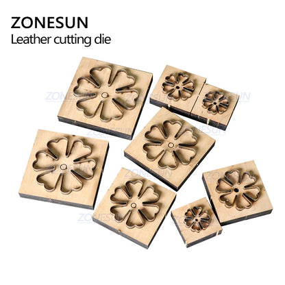 ZONESUN Flower Leather Cutting Die DIY Cut Out Leather Decoration Wood Template Punching Die Cuts Steel Rule Die