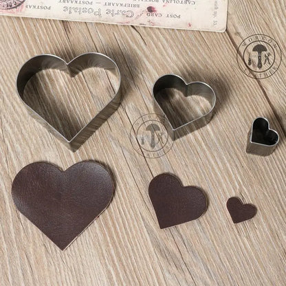 ZONESUN heart shape geometrical earring leather cutting punching click steel rule die press tool cutter handmake handcraft diy