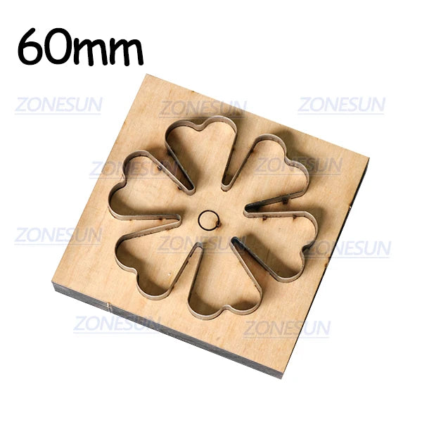 ZONESUN Flower Leather Cutting Die DIY Cut Out Leather Decoration Wood Template Punching Die Cuts Steel Rule Die