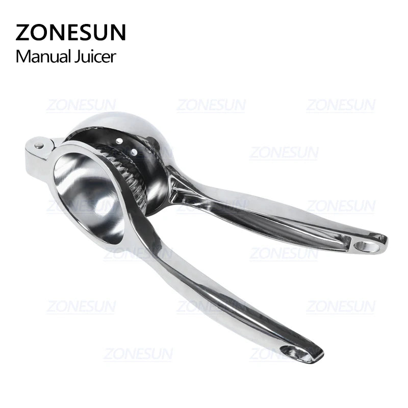 ZONESUN Mini Stainless Steel Citrus Fruits Squeezer Orange Lemon Pomegranate Hand Press Manual Juicer Lemon Pressing Machine