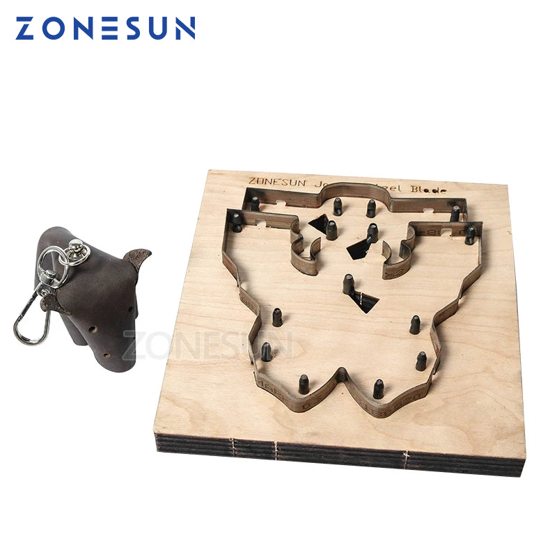 ZONESUN Japan Steel Blade Rule Die Clicker Dies Punch Tool Bull Cutting Mold Wood Templat  For Leather Die Cutting Machine