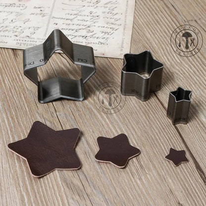 ZONESUN star shape earring leather paper cutting punching click steel rule die press tool cutter handmake handcraft diy