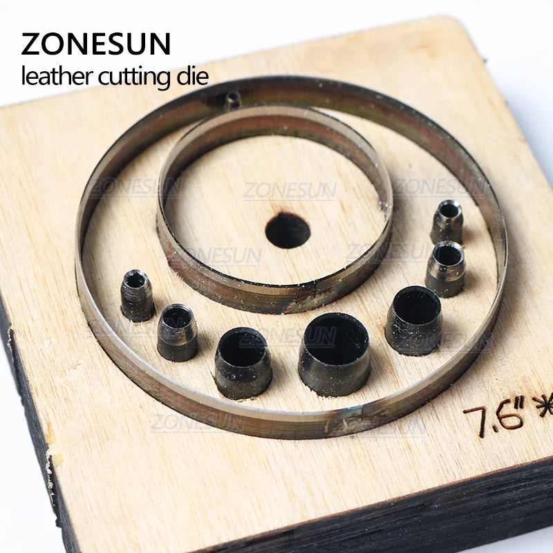 ZONESUN T6 DIY Custom Cutter Leather Earring Cutting Die Leather Cut Out Earring Punch Hand Tool Cut Knife Mould