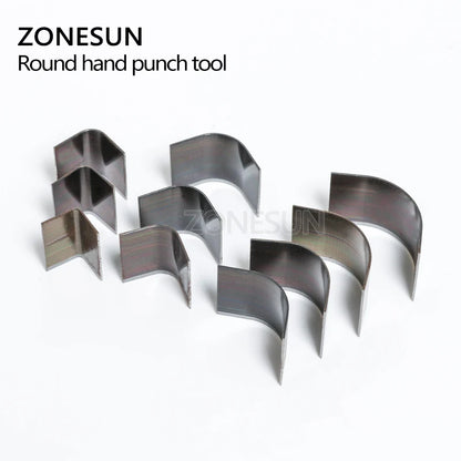 ZONESUN 10pcs/lot Leather Wallet Bag Corner Round Punching Tool Handmade Belt Round Cut Sets DIY Leather  Braclect Corner Punch