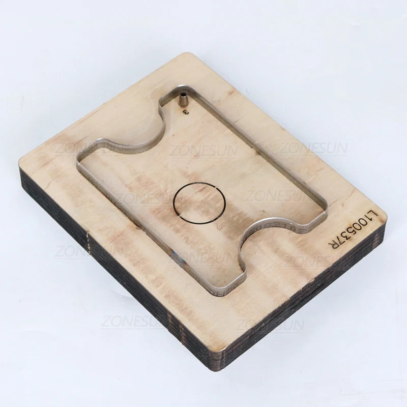 ZONESUN Wooden die-cutting clipboard craft knife die card bag wood blade 100x70mm leather cutting die craft tools
