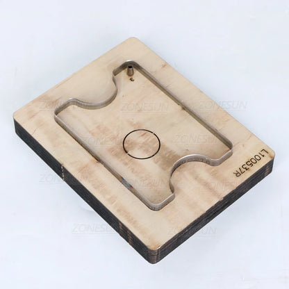 ZONESUN Wooden die-cutting clipboard craft knife die card bag wood blade 100x70mm leather cutting die craft tools